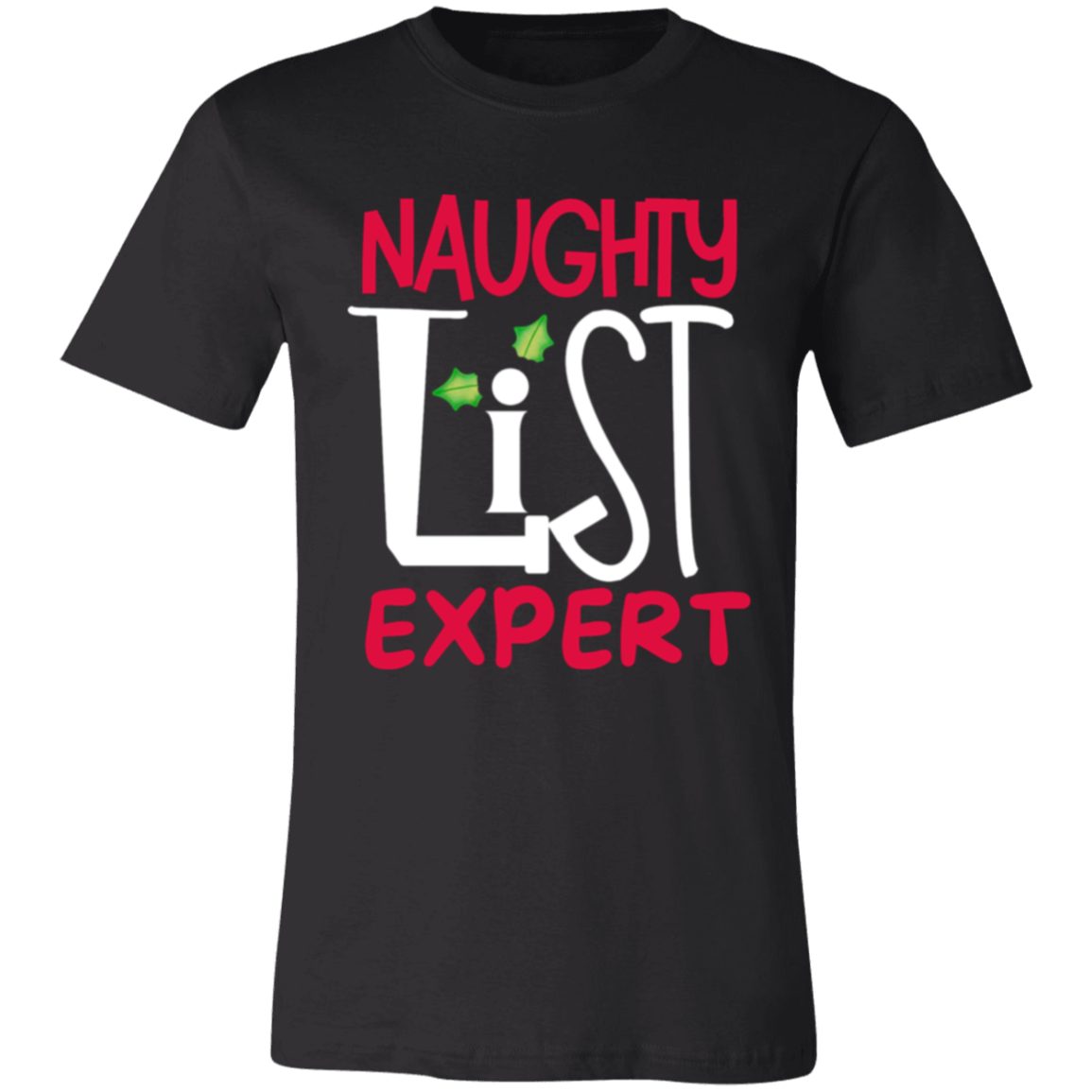 'Naughy List Expert' TShirt and sweatshirt