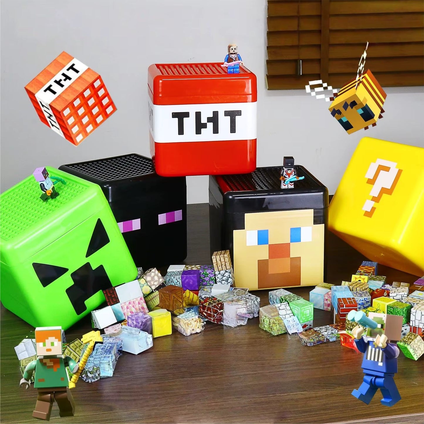 300pc Magic Magnet Building Blocks Set with Storage Box