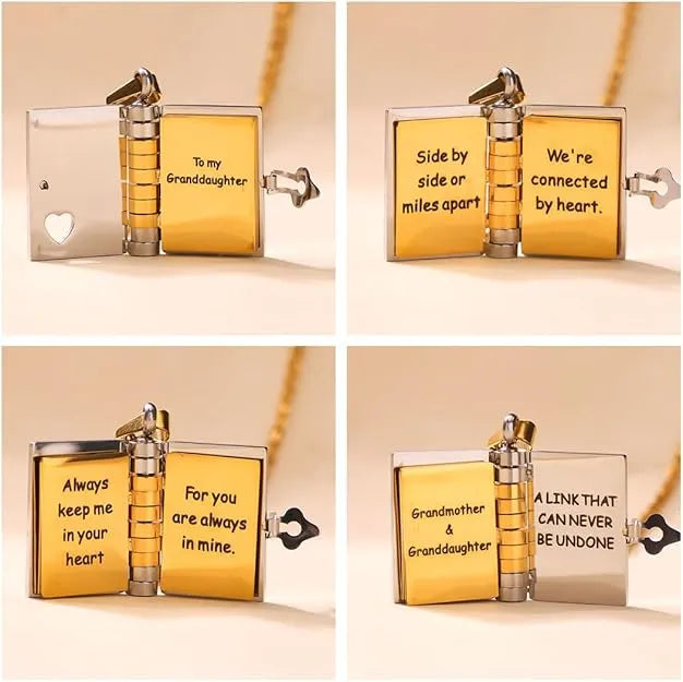 Daughter's Treasure Book Necklace