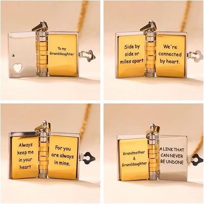 Daughter's Treasure Book Necklace