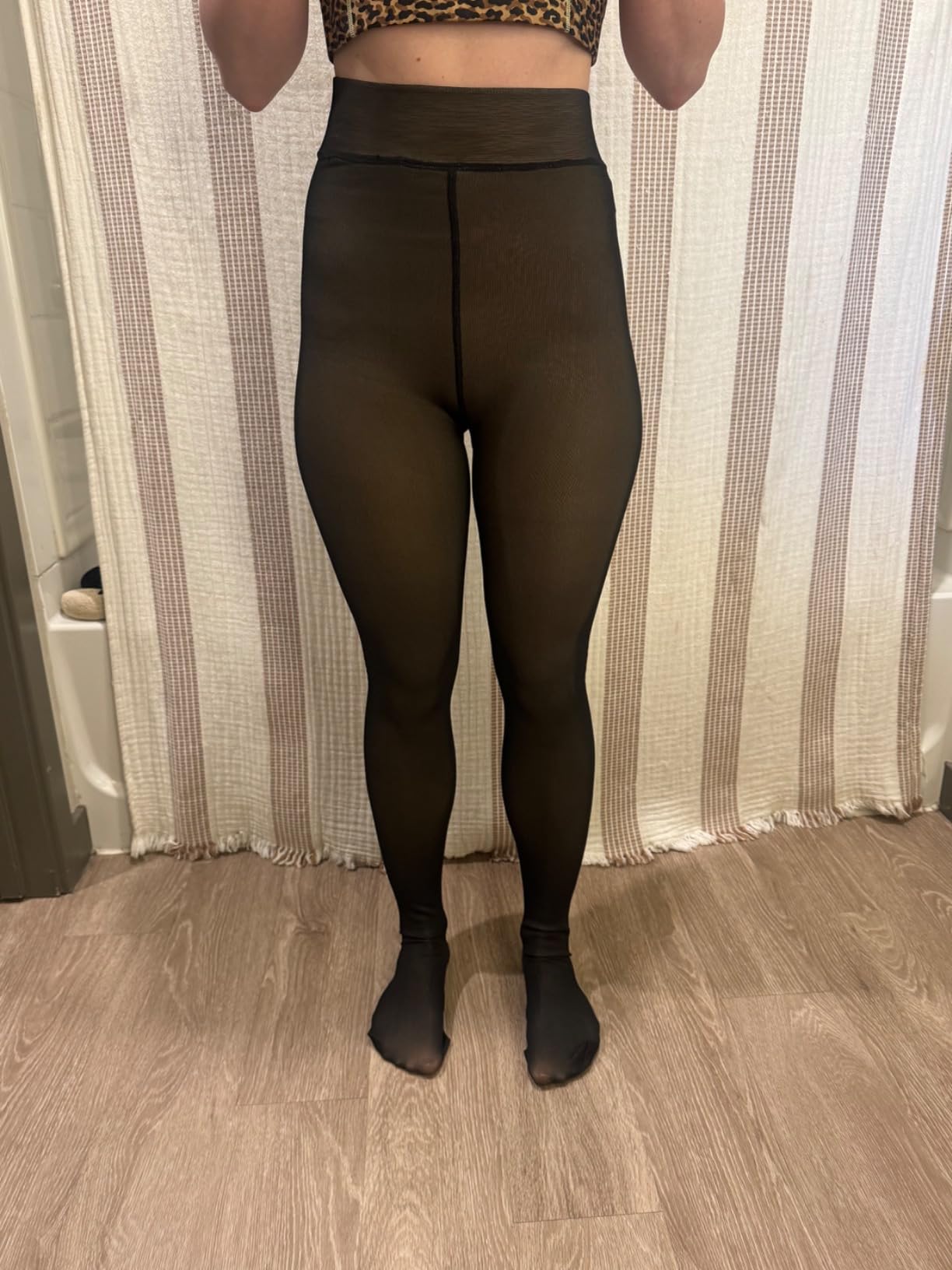 SPOONME2 Fleece Leggings Lined Tights