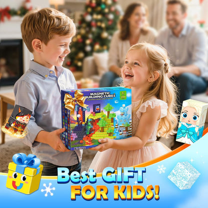 300pc Magic Magnet Building Blocks Set with Storage Box