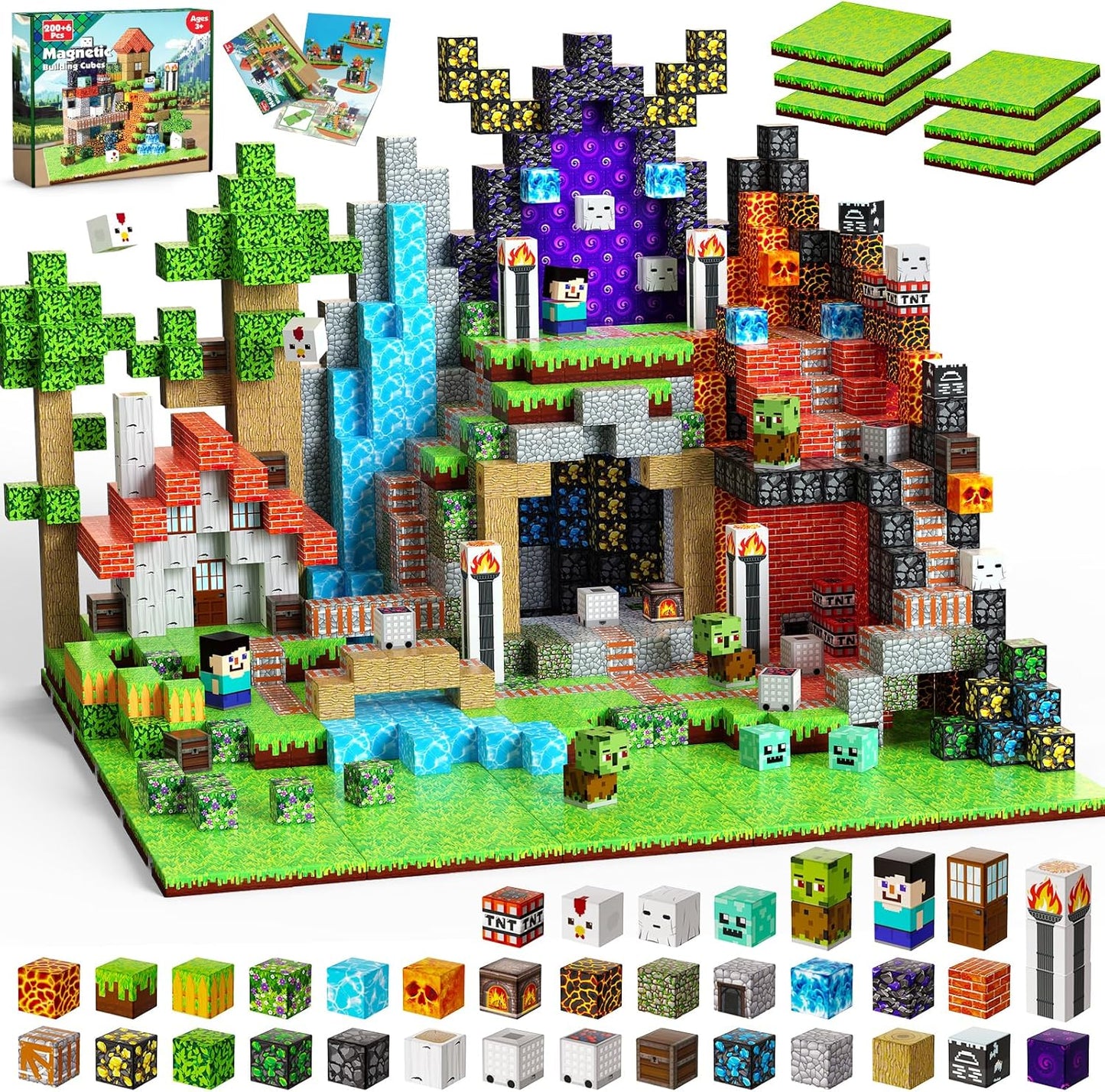 Magnetic Adventure Blocks Set
