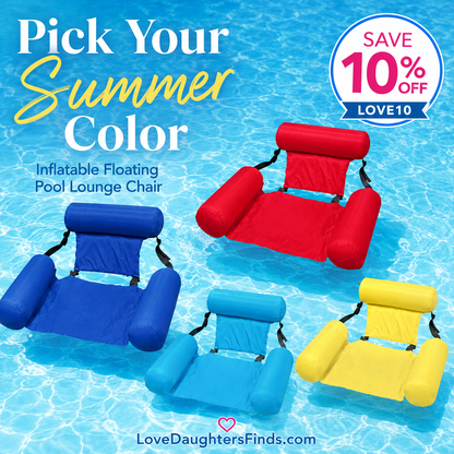 AquaCloud™ Inflatable Pool Lounge Chair