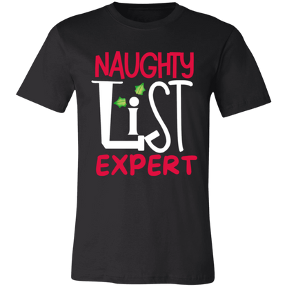 'Naughy List Expert' TShirt and sweatshirt