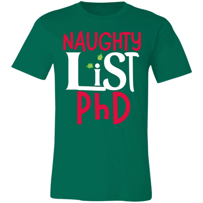 Naughy list PhD TShirt