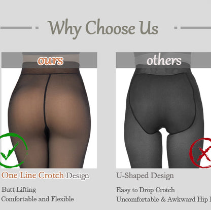 SPOONME2 Fleece Leggings Lined Tights