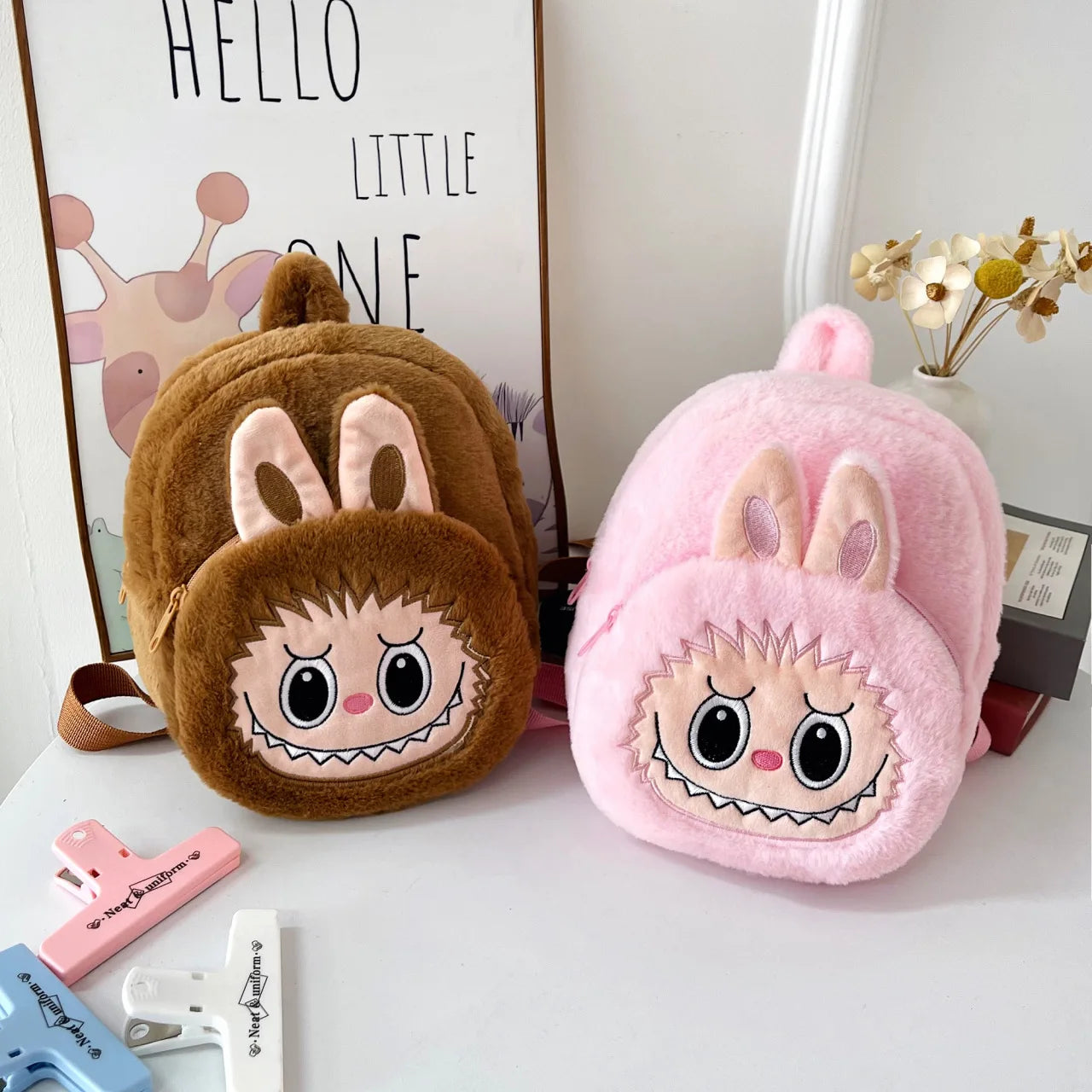 Adorable Plush Cartoon Backpack