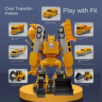 Magnetic Transforming Car and Robot Set