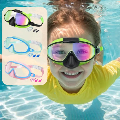 Nose Covered WideView Kid Swim Goggles