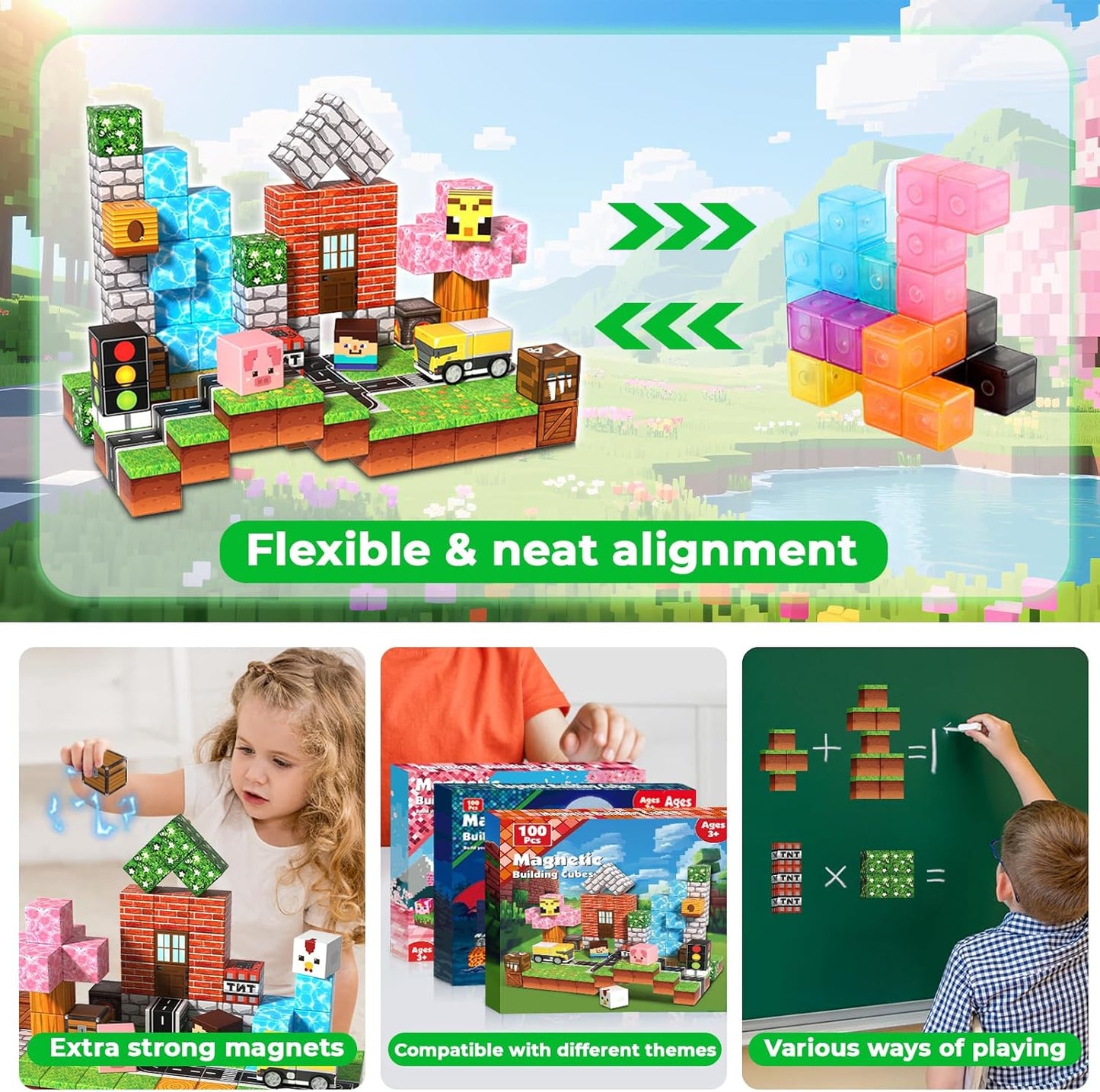 Magnetic Adventure Blocks Set