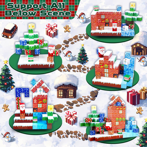 Festive Magnetic Build Blocks