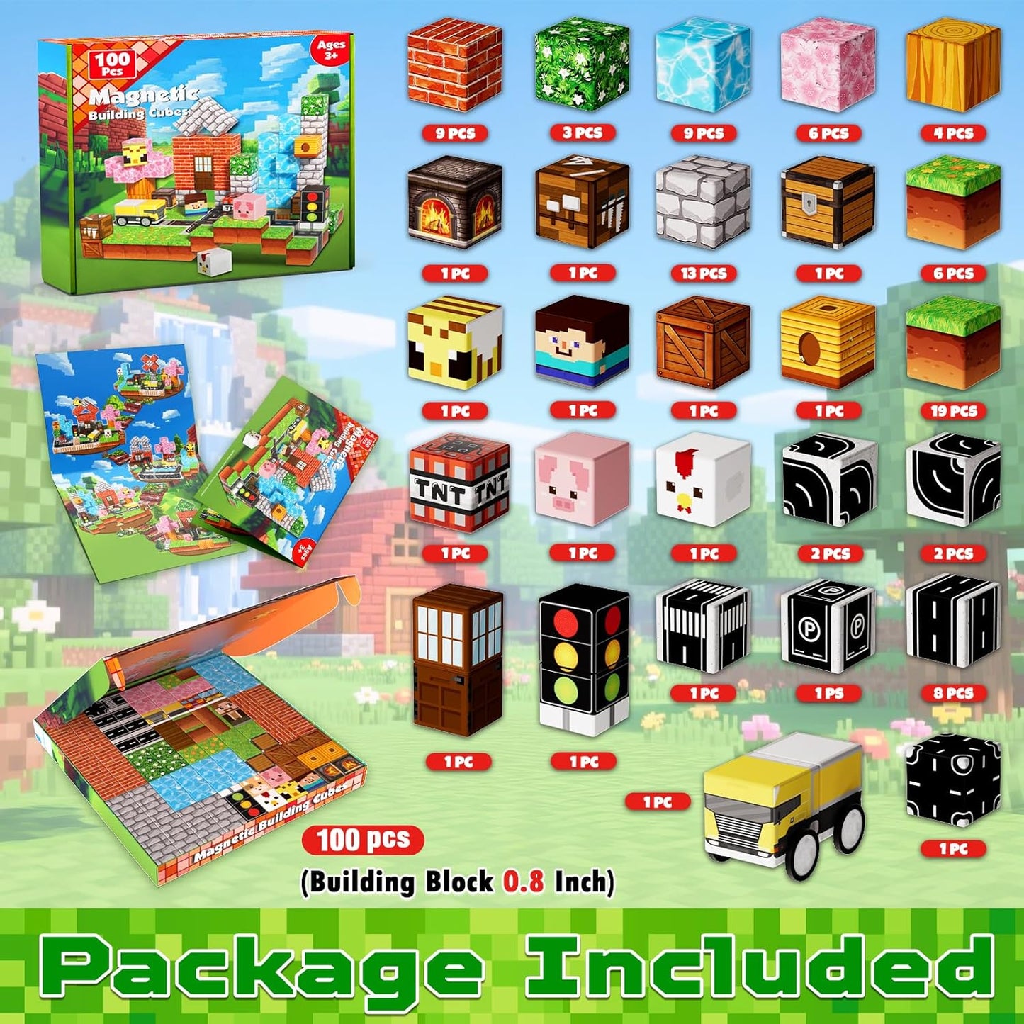 Magnetic Adventure Blocks Set
