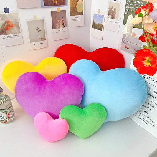 Cute Heart Plush Sofa Pillow