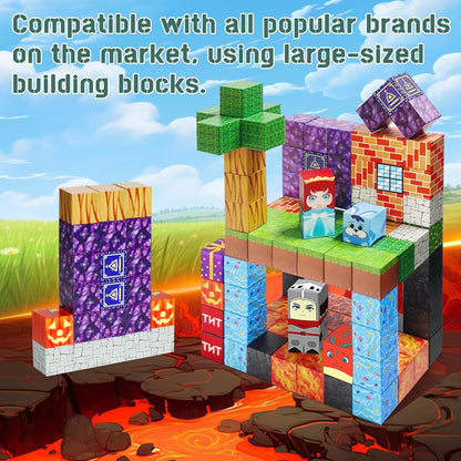 300pc Magic Magnet Building Blocks Set with Storage Box