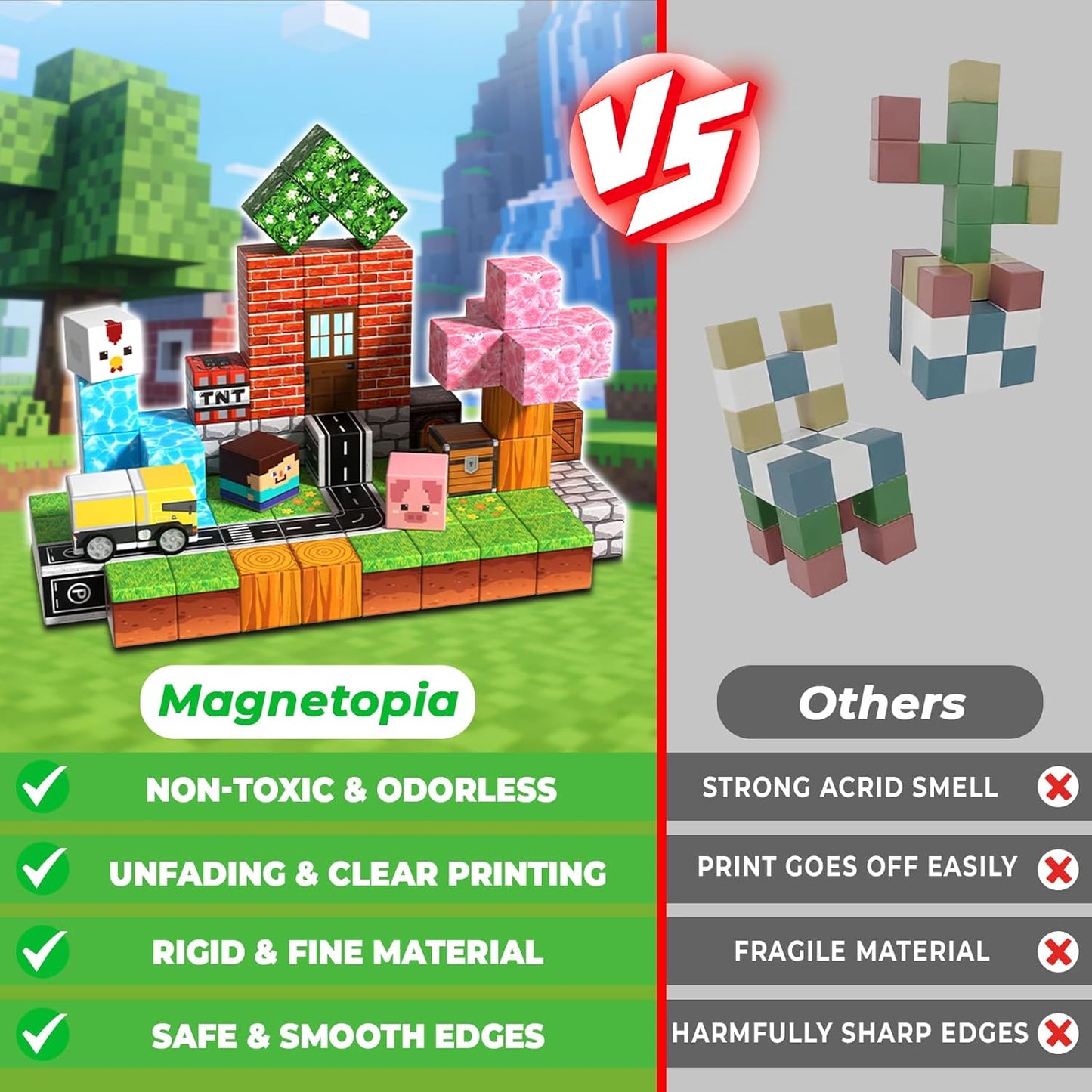 Magnetic Adventure Blocks Set