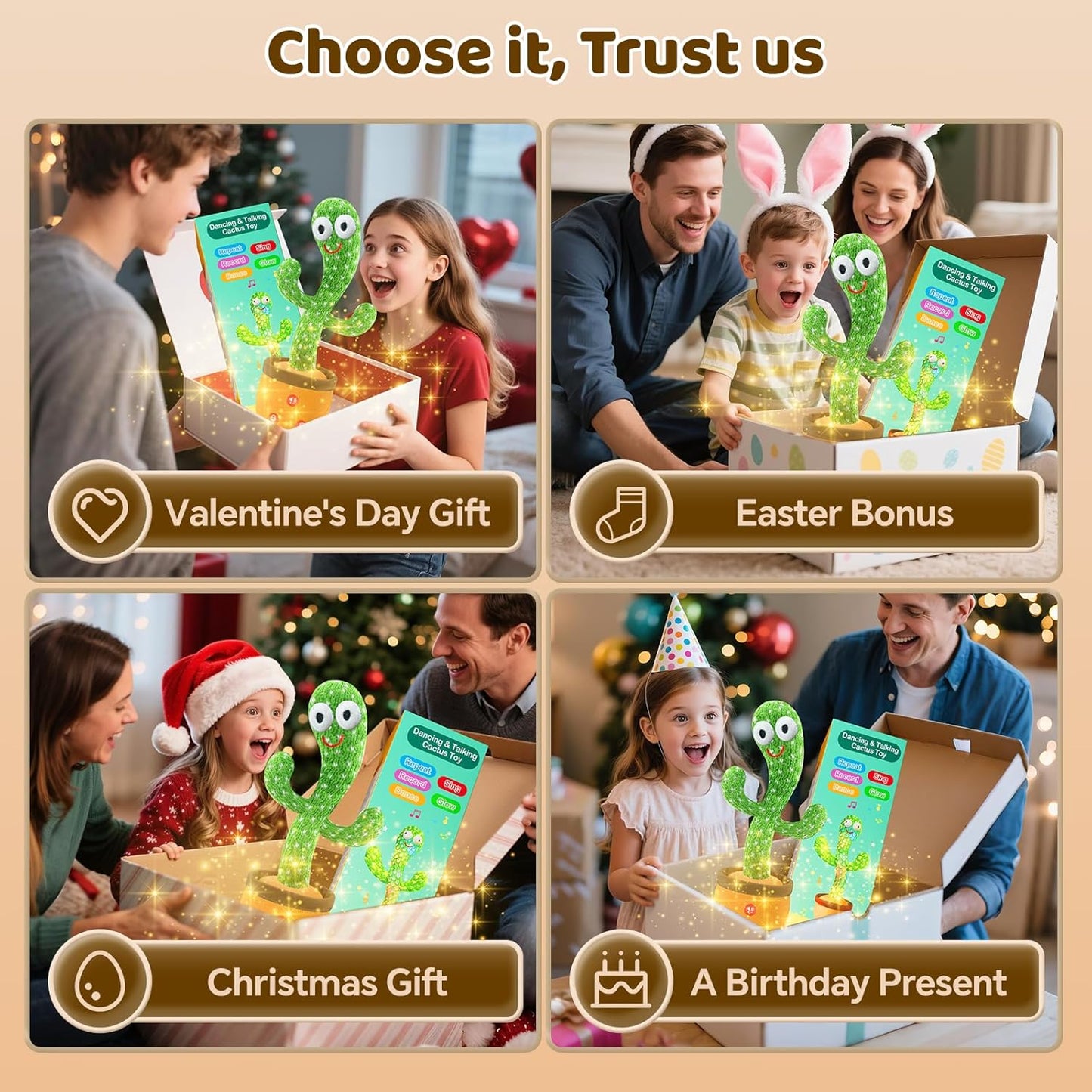 Lively Dancing Cactus Toy